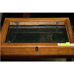 WOODEN DISPLAY CASE