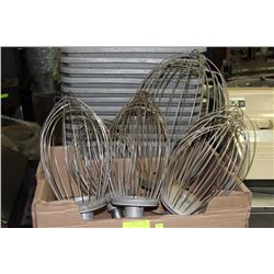 5 COMMERCIAL WHIPS FOR MIXER