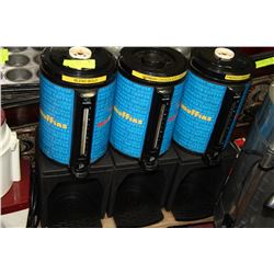 3 COFFEE THERMOSES WITH STANDS