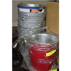 2 STACKS OF ICE BUCKETS  - CORONA/COORS/CANADIAN