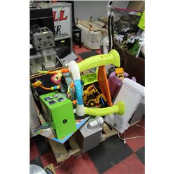PALLET OF KIDS ITEMS & MISCELLANEOUS INCLUDES
