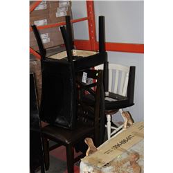 4 VARIOUS SIDECHAIRS