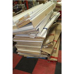 LARGE STACK OF DOORS AND BI-FOLDS SOLD W 3 BOXES
