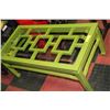 Image 1 : SHOWHOME GREEN GLASSTOP COFFEE TABLE