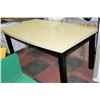 Image 1 : FAUX MARBLE TOP KITCHEN TABLE