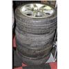 Image 1 : SET 4 TIRES & RIMS  FALKEN 235/45ZR18  94W TIRES