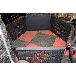BLACK HARLEY DAVIDSON STEEL FIREPIT