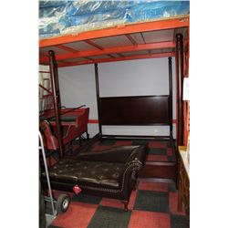 NEW WOOD KING SIZE 4 POST BEDFRAME