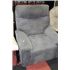 Image 1 : GREY FABRIC ELECTRIC RECLINING SOFA CHAIR