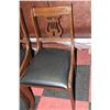 Image 1 : SET OF 4 VINTAGE HARP BACK CHAIRS