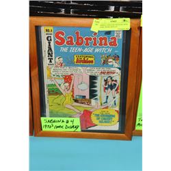 SABRINA TEENAGE WITCH #4 1970S COMIC BOOK DISPLAY