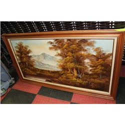 LARGE OIL CANVAS PAINTING