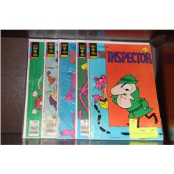 SET OF 5 PINK PANTHER COMICS