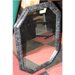 BLACK FRAMED MIRROR
