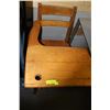 Image 1 : VINTAGE WOODEN SCHOOL DESK