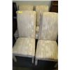 Image 1 : SET OF 4 FABRIC CHAIRS