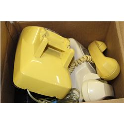 BOX OF 3 ROTARY PHONES