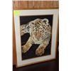 Image 1 : FRAMED & MATTED BABY TIGER PRINT BY RAYMOND KIEM