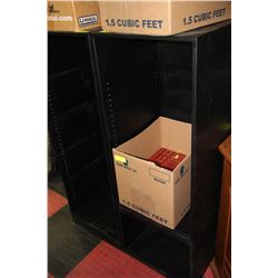 PAIR OF BLACK ENTERTAINMENT STANDS