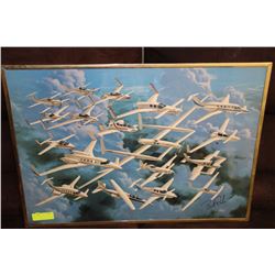 ESTATE SIGNED PLANE POSTER BY LEYNN WOOD