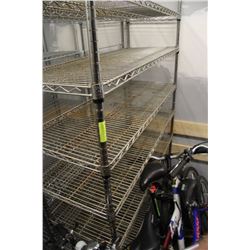 4 FT METRO CART WITH 7 SHELVES ON WHEELS
