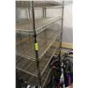 Image 1 : 4 FT METRO CART WITH 7 SHELVES ON WHEELS