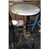 Image 1 : ESTATE MARBLE SIDE TABLE ON BRASS 3 FOOTED BASE