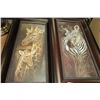 Image 1 : SET OF TWO WOOD FRAMED SAFARI THEMED PICTURES
