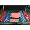 Image 1 : POKER SET ON SMALL METAL CASE