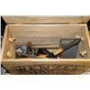 Image 1 : WOODEN CRATE OF TOOLS