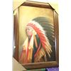 Image 1 : NATIVE OIL CANVAS PAINTING
