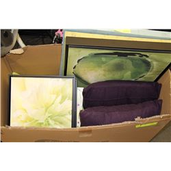 SHOWHOME BOX OF PICTURES AND PILLOWS