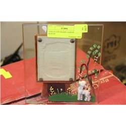 1930s GLASS FRAME LAMB PHOTO ALBUM