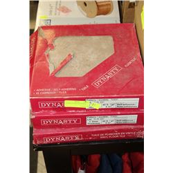 3 CASES OF VINYL FLOOR TILES