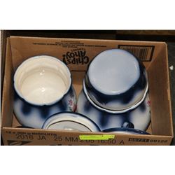 3PC. BLUE CANISTER SET