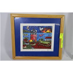 FRAMED ORIGINAL PICTURE MADE XAIME XIMENEX