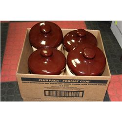 4PC. TAN CANISTER SET