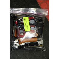 BAG OF POCKET KNIVES