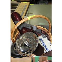 BASKET OF HARLEY DAVIDSON PARTS