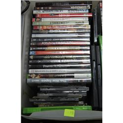BOX OF DVDS GAMES AND CDS