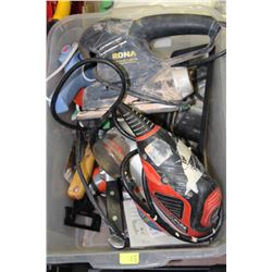 BOX OF ASSORTED TOOLS