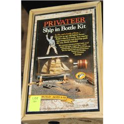 PRIVATEER SHIP IN A BOTTLE KIT