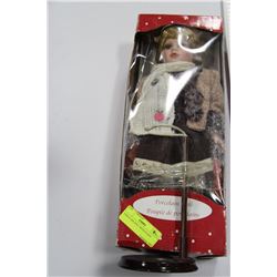 PORCELAIN DOLL WITH STAND