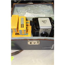 VINTAGE ARGUS CAMERA IN CASE WITH FILM ETC