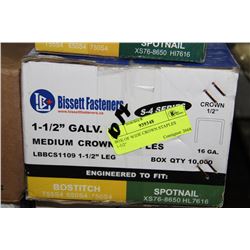 BOX OF WIDE CROWN STAPLES 1-1/2"
