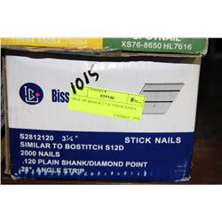 BOX OF BOSCH 3 1/4" STICK NAILS