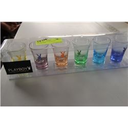 6 PC PLAYBOY SHOT GLASS COLLECTION