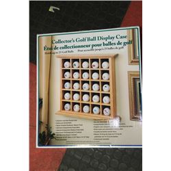 COLLECTORS GOLF BALL DISPLAY CASE