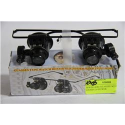 JEWELLERS GLASSES WITH LED LIGHTS 20 POWER