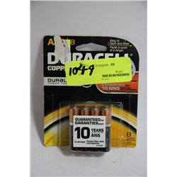 3 PKS OF 8 TRIPLE A DURACELL BATTERIES